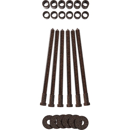 Ekena Millwork Premium Barn Door Flat Track Mounting Hardware for 2 1/4" Door, Copper Vein GB60015MCV